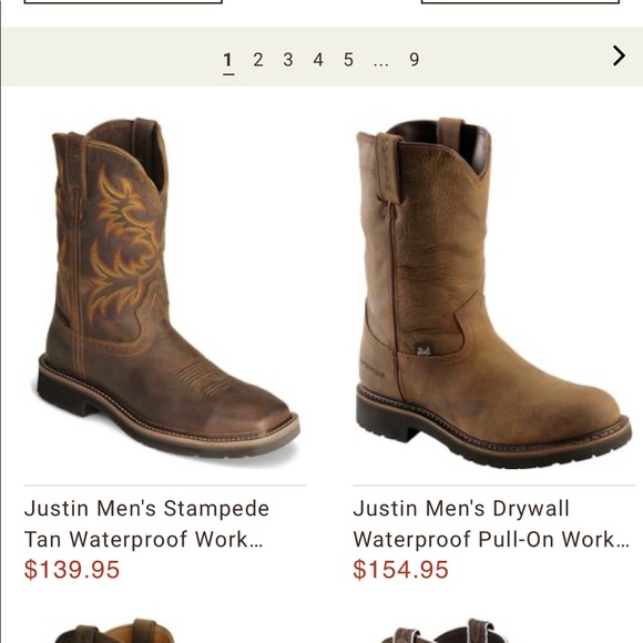 BRAND NEW JUSTIN WORK BOOTS